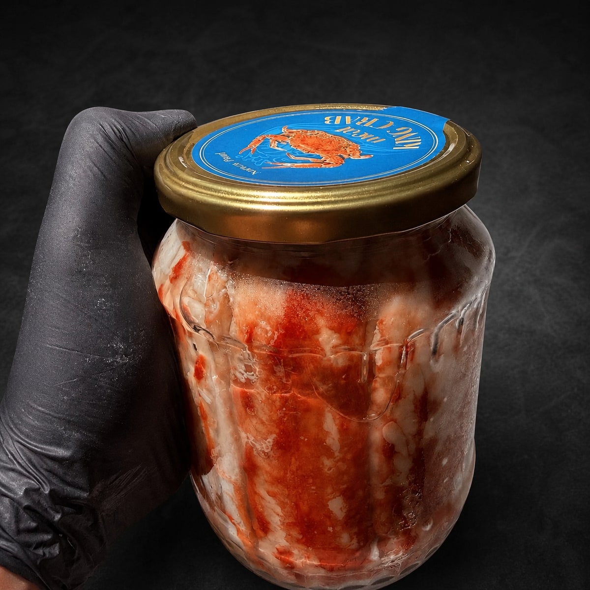 Верхня етикетка банки Norway Pearl Red King Crab 720 г