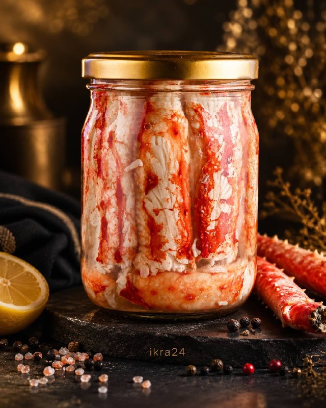 Натуральне м’ясо King Crab 250 г у банці