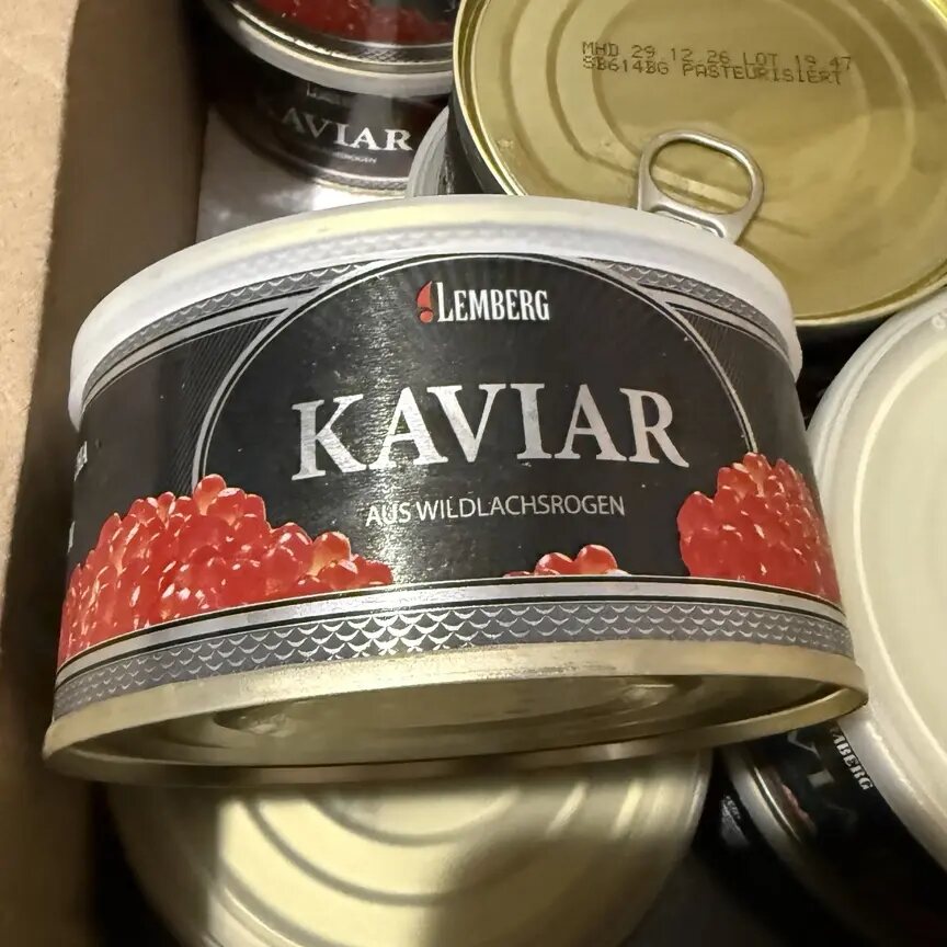 Ікра горбуші Lemberg 300 г у жерстяній банці